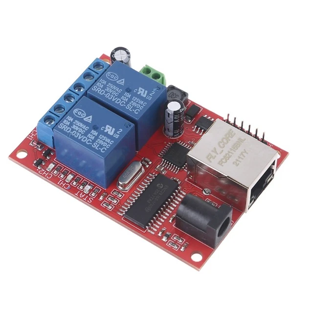 LAN Ethernet 2 Way  Board Delay Switch TCP/UDP Controller Module WEB Server