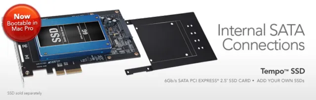 SSD Sonnet Tempo ad alte prestazioni 6 Gb/s SATA 2,5 pollici scheda SSD PCIe 2