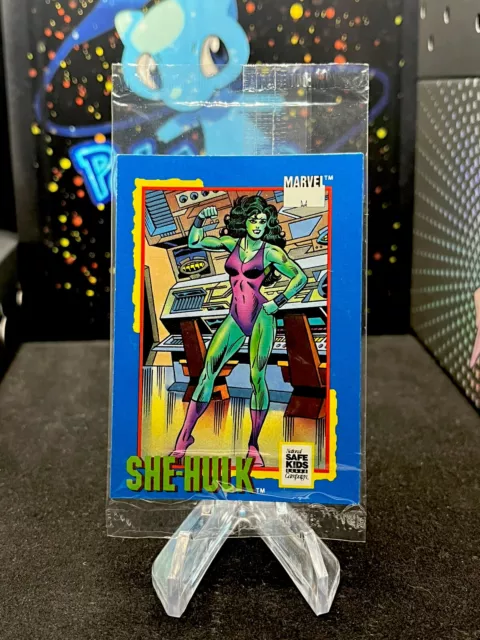 1991 Impel Trading Card Treats - She Hulk - MARVEL - Sealed 3-Pack - Bag Fresh✨