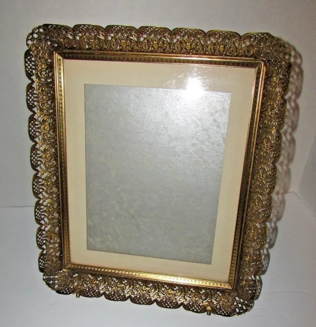 Gorgeous Vintage Midcentury Ornate Picture Frame Ormalu New Old Store Stock 3