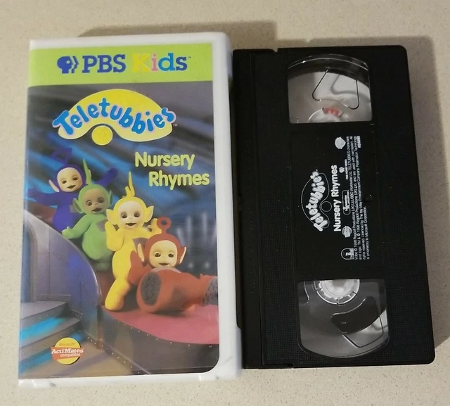 teletubbies-nursery-rhymes-1999-vhs-tape-oop-white-clamshell-8-82