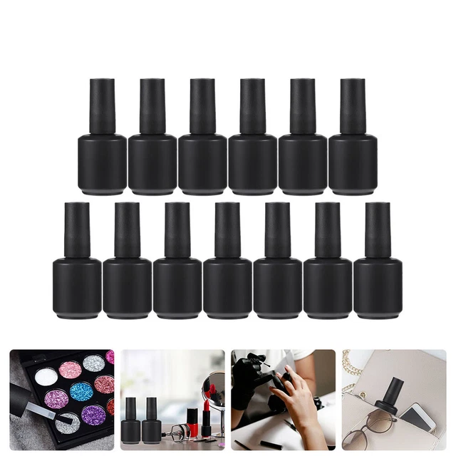 13 botellas polacas recipiente de esmalte de uñas de vidrio pequeño recipiente de esmalte de uñas