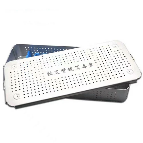 Aluminium Percutaneous Nephroscope Apparatus Disinfection Box Sterilization Tray