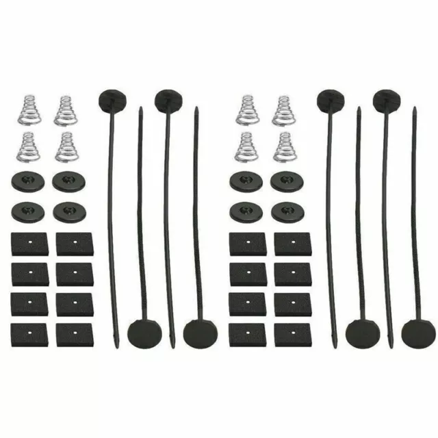 2 Set Car Electric Radiator Fan Mounting Kit Plastic Ties Straps Universal