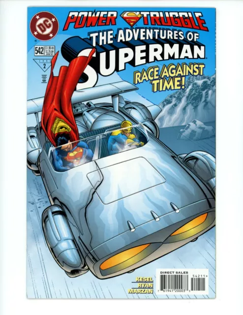 Adventures of Superman #542 1997 VF/NM Race against Time! Kesel DC Comic