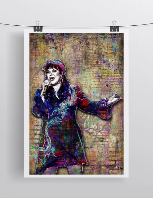 Ann Wilson of Heart 24x36in Poster  Heart Tribute Print Free Shipping US