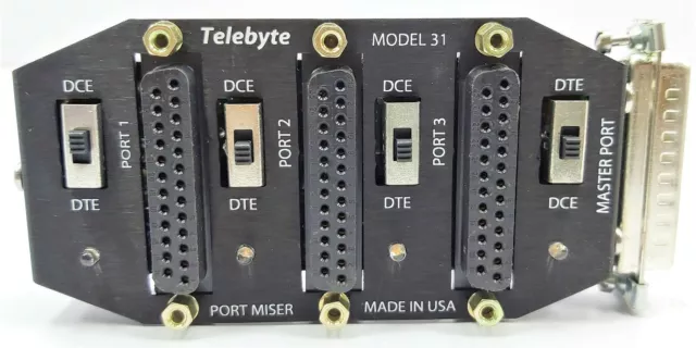 Telebyte Port Avare Modèle 31 Maître Port Partage Dispositif Fabriqué En US