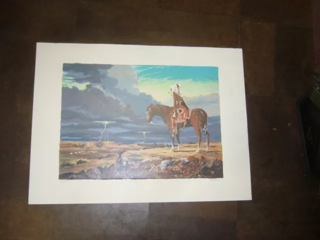 Limited edition Indian print by Blare native American Indian