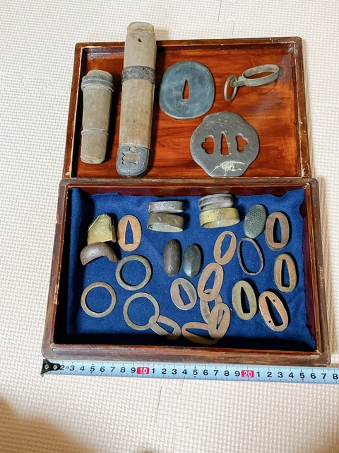 Japanese Sword Parts Set  Wakizashi & Katana Fuchi Habaki Seppa Samurai Katana 1