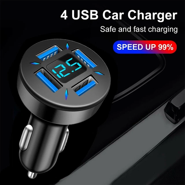Per Telefono Universale Caricabatterie Auto Accessori Auto con Indicatore di Tensione QC 3.0