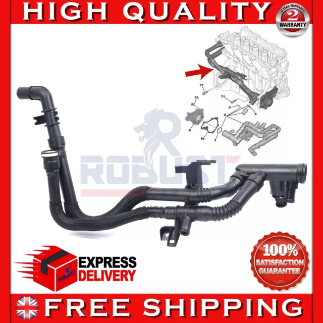 FOR CITROEN PEUGEOT 1.4 HDi RADIATOR WATER MANIFOLD INTAKE HOSE PIPE 9641522280