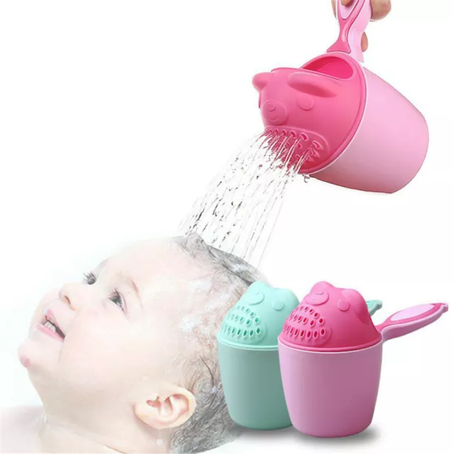 Baby Bath Waterfall Rinser Kids Shampoo Rinse Cup Bath Shower Washing Head US