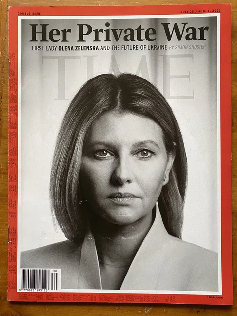 TIME MAGAZINE 2022 Ukraine War Olena Zelenska Her Private War First