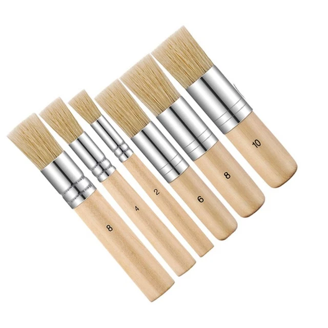 di pittura Pennello a olio Gesso di setole Pennelli per pittura Manico in legno