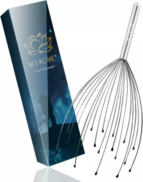 NICEMOVIC Scalp Massager, Head Massager Scratcher Tingler with 20 Fingers, Hair