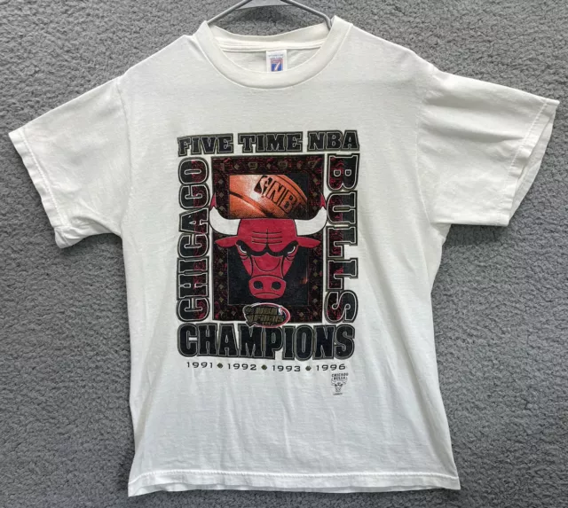 Buy the Vintage 1997 Chicago Bulls NBA Champions LOGO 7 Shirt NWT Sz 2X