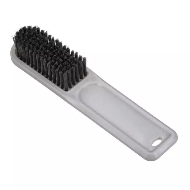 6.4" PP Bristle Cleaning Brush with ABS Handle Shoes Scrubber, Grey