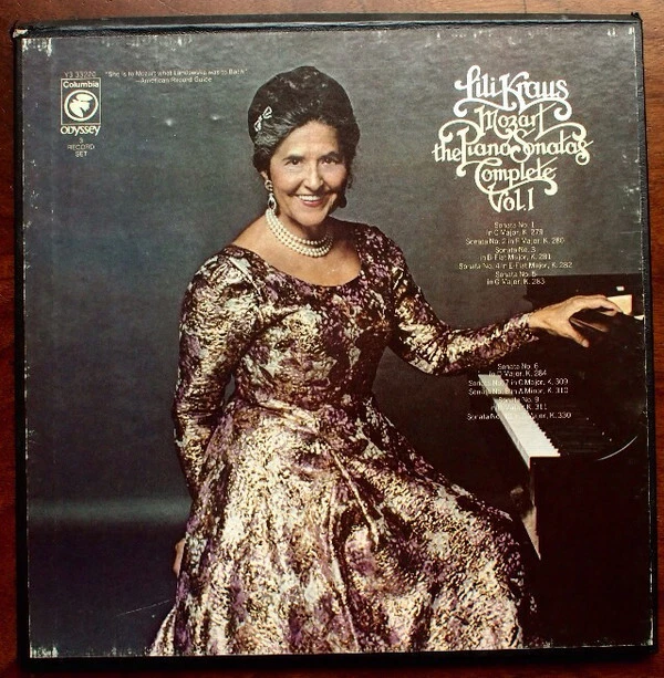 Lili Kraus - The Piano Sonatas Complete Vol. 1 - Used Vinyl Record - P7350A