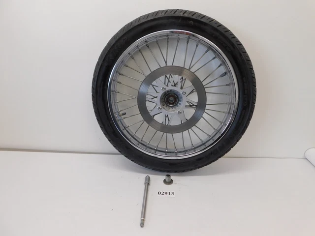 2002 Suzuki Savage LS650 OEM Front Wheel Rim & Tire W/ Rotor 54111-24B01