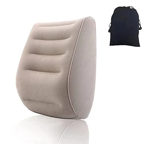 Inflatable Lumbar Support Pillow Office Chair Back Cushion Orthopedic