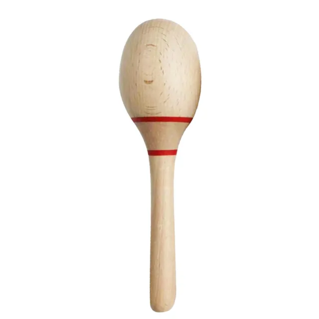 2Pcs Maracas Wooden Rumba Shaker Rattle Hand Percussion Musical Instrument