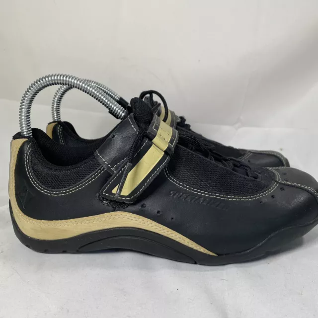 SPECIALIZED SONOMA Womens Road Cycling Shoe Black/Gold Size UK 8 EU 40 VGC