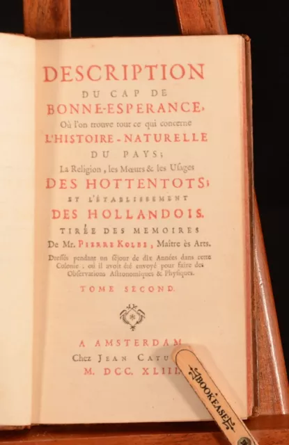 1742 Description du Cap de Bonne-Esperance Pierre Kolbe French 3