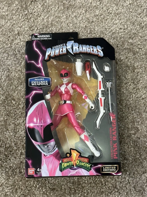 Power Ranger Pink Ranger Might Morpin MIGHTY MORPHIN POWER Rangers Legacy Collection Metallic Pink Ranger £37 ...