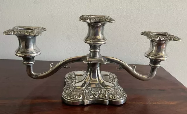 Beautiful Antique/vintage  Silver Plated Candelabra  Made In England