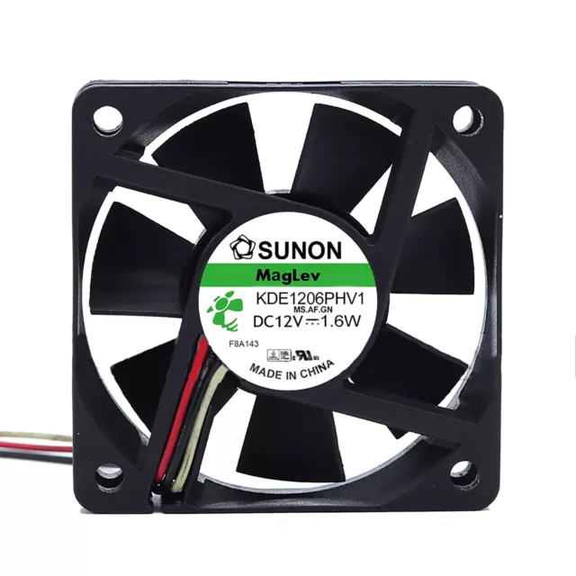 DC12V 1.6W 6CM CPU Cooling Fan For SUNON 6015 KDE1206PHV1 Silent Cooler Fan Part