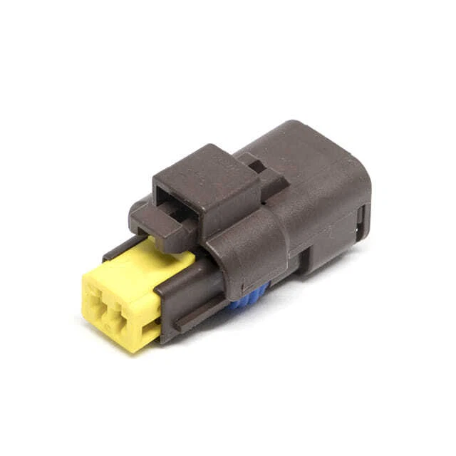 Connecteur électrique Apex 2.8 Mâle 2 Voies étanche Noir - Aptiv, Neuf, Référence 54200206