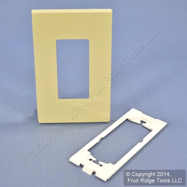 New Leviton Ivory Midway Size Decora Screwless Wallplate Cover GFCI GFI SJ26-SI