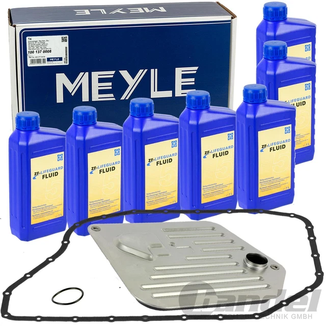 KIT FILTRI IDRAULICI MEYLE CAMBIO AUTOMATICO+7L OLIO ATF 5HP24 FLA per AUDI A6 A8