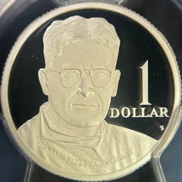 AUSTRALIA. 1998, Dollar, Silver - PCGS PR70 - Top Pop 🥇 Howard Florey RARE