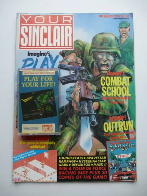 Your Sinclair - December 1987 Magazine + Play For Your Life Tape For ZX Spectrum