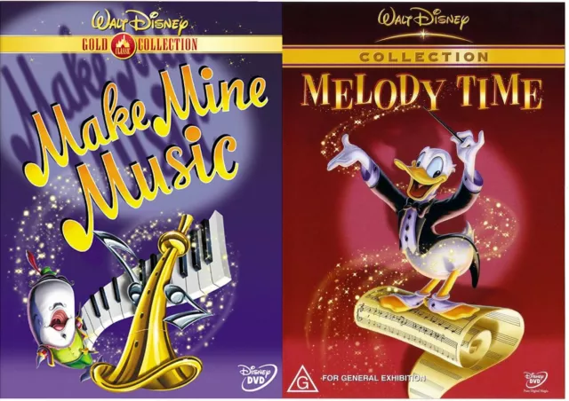 Melody Time / Make Mine Music - Walt Disney Gold Collection DVD Set NEW