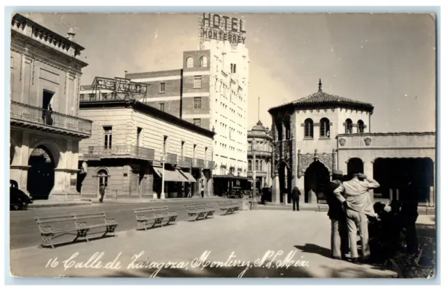 c1950's Calle De Zaragosa Monterrey Nuevo Leon Mexico RPPC Photo Postcard