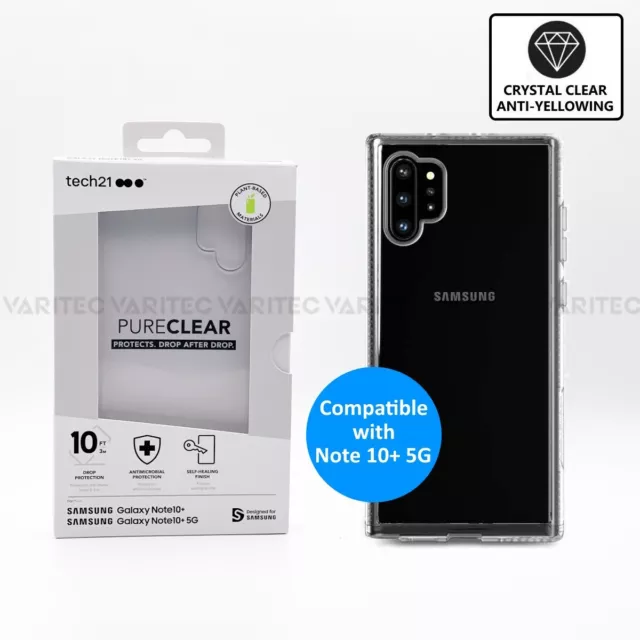 Genuine Tech21 Clear Phone Case Back Cover for Samsung Galaxy Note 10+ Plus 5G