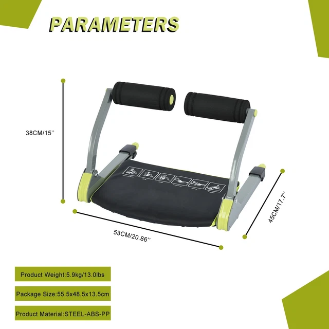 Cardio Home Abdominal Trainers With Resistance Bands, All Age Training Exercises