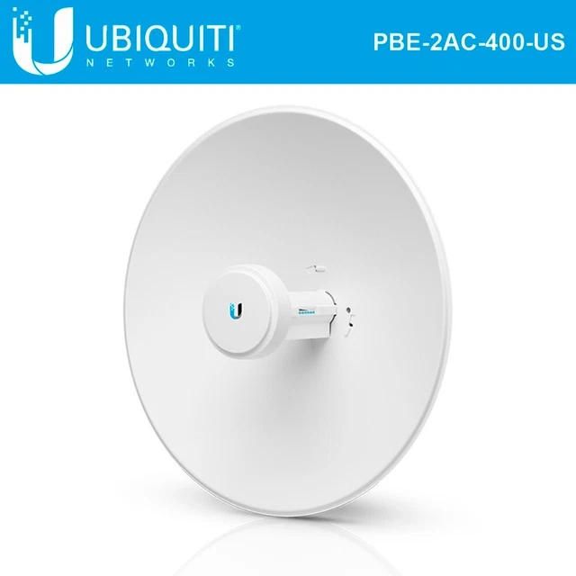 Ubiquiti airMAX PowerBeam AC PBE-2AC-400 2.4GHz 11ac High Gain Dish CPE 18dBi Po