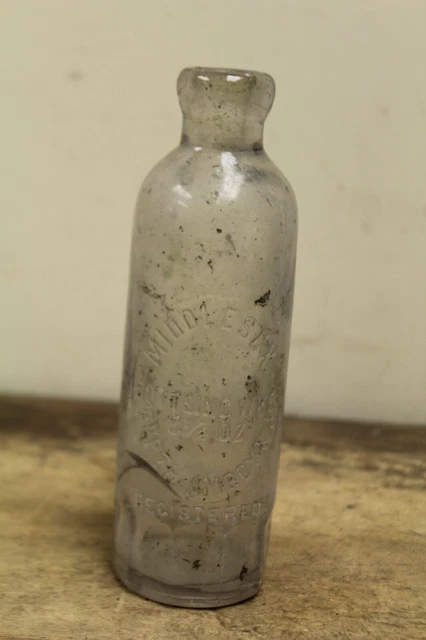 Antique Middlesex Bottling Works HUTCH SODA BOTTLE Perth Amboy NJ New Jersey