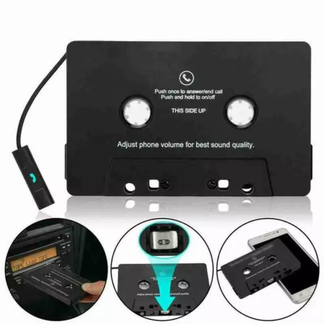 Bluetooth-compatible 5.0Car Audio Stereo Cassette Adapters Converter Tape V4P4