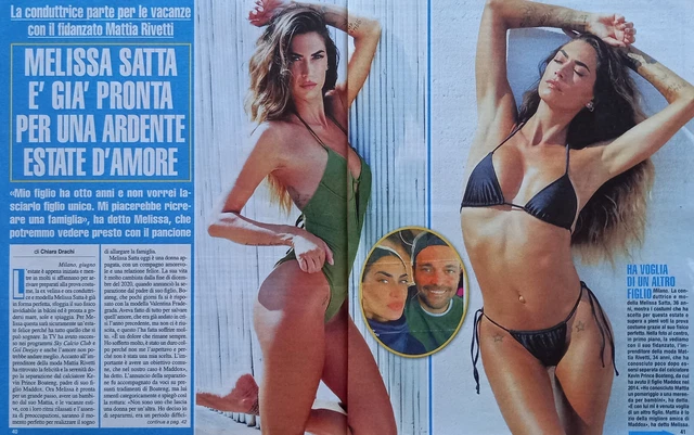 Italian Clipping Ritaglio 2022 MELISSA SATTA già pronta per una 2 PAGINE