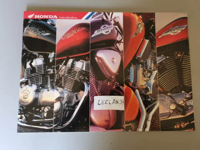 Honda Brochure catalogue moto Rebel Shadow 1996 Custom 16 pages TBE