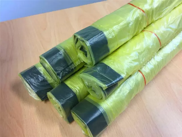 Gelbe Säcke Gelber Sack Abfall Müllbeutel Müllsack mit Zugband bis zu 50 Rollen 2
