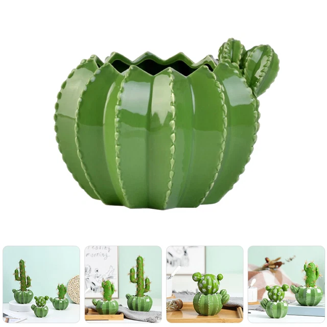 Portagioie A Forma Di Cactus In Ceramica - Vassoio Organizzatore Per Anelli, Bracciali, Decorazione Casa - Foto 10