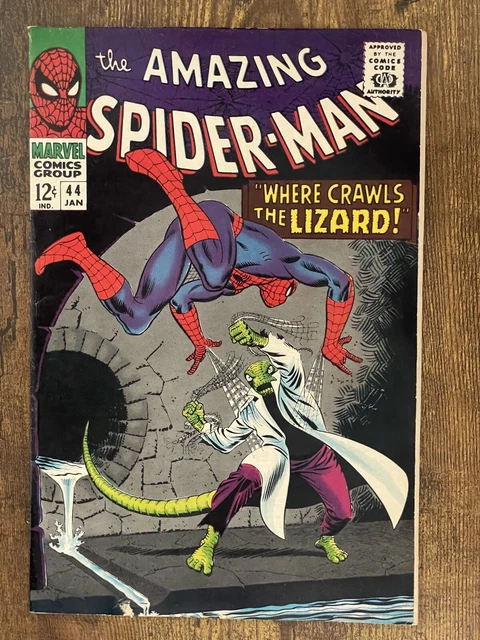 Amazing Spider-Man #44 - GORGEOUS - 2nd App Lizard - Marvel 1967