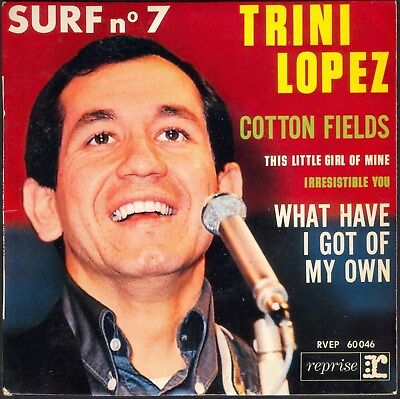 Trini Lopez Surf N°7 Cotton Fields 45T Ep Biem Reprise Rvep 60.046