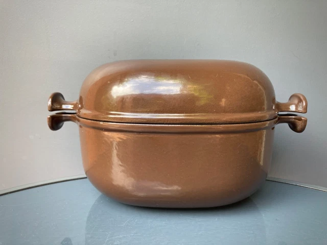 PLAT OVALE 29 CM LE CREUSET FONTE ÉMAILLÉE MARRON
