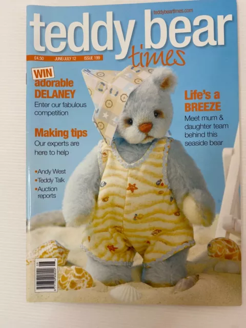 Teddy Bear Times Magazine Issue 199 June / July 2012 - VGC With Build Pattern!